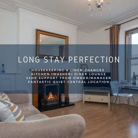 Free Parking, 1 Bed Apt, Half Mile To Union Street Yet Quiet, Fast Wifi, Ideal For Long Term Contractor, Etc Stays, Fully Equipped Kitchen, Regular Housekeeping Option - See Our Dwellcome Home Ltd Site For Assurance Aberdeen Exterior foto